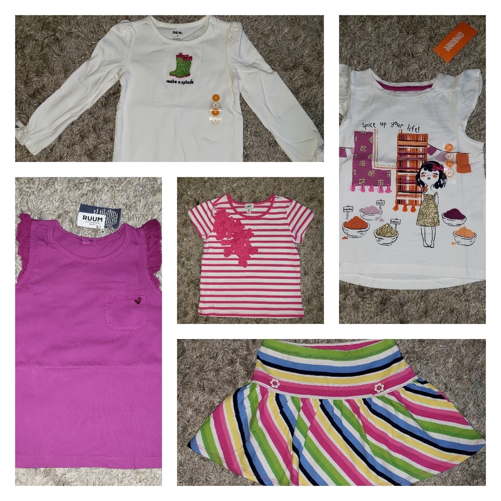 3T Girl's New Clothing Items x5